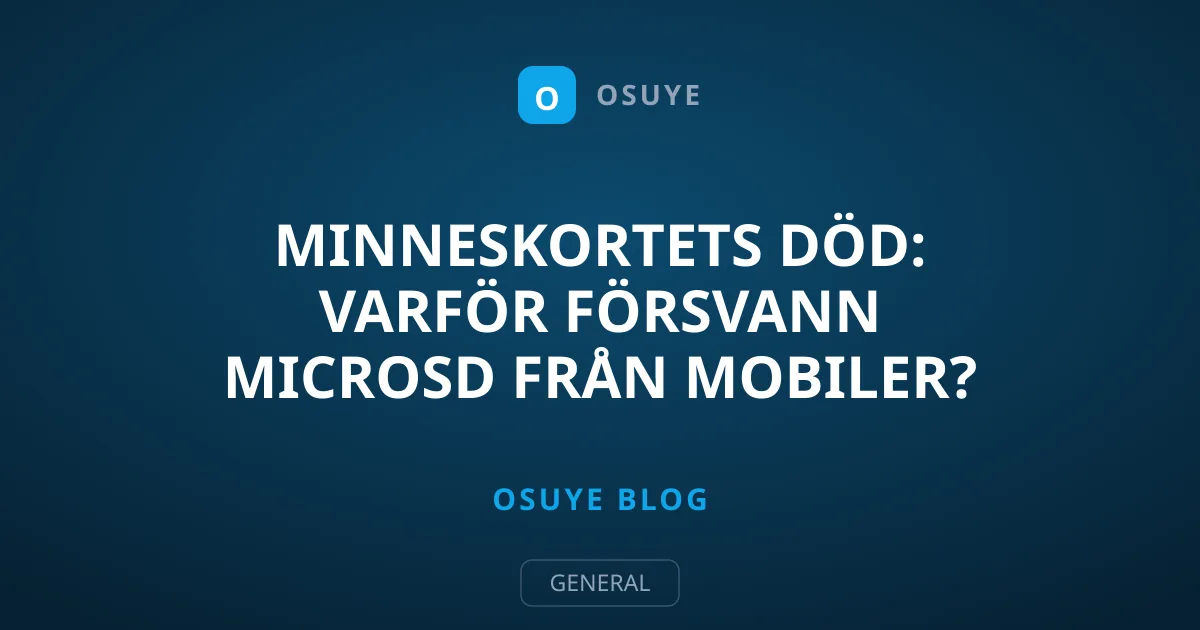 Minneskortets död: Varför försvann MicroSD från mobiler?